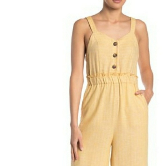 NWT Romeo+Juliet Couture Linen Jumpsuit - Picture 2 of 4
